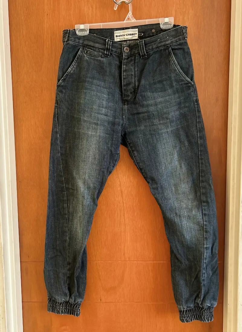 Pantalón Topman Skinny Carrot azul oscuro