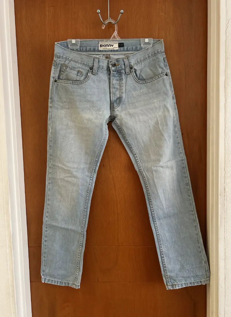 Pantalón Topman Skinny denim azul claro