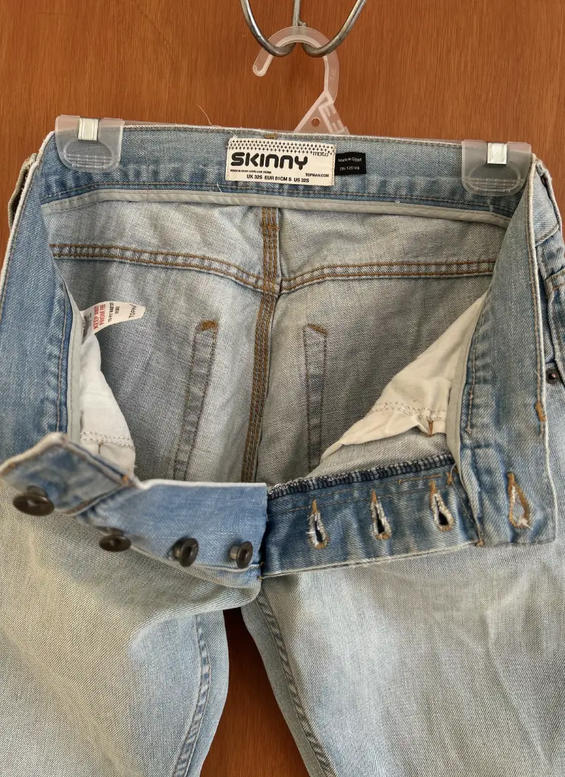Pantalón Topman Skinny denim azul claro - Imagen 5