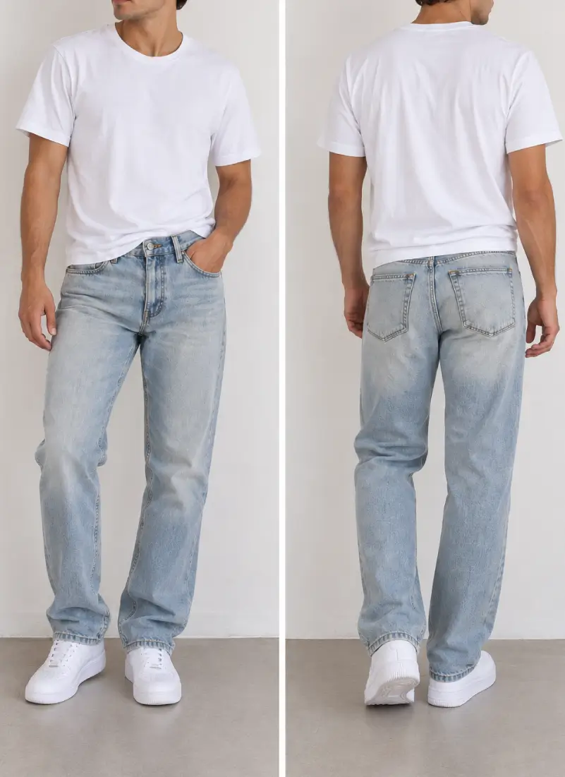 Pantalón Topman Skinny denim azul claro - Imagen 2
