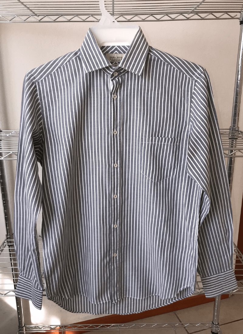Lengua-magazine-bazar-de-ropa-de-segunda-mano-camisa-de-manga-larga-marca-zara-man-color-blanco-gris-casual-estampado-rayada